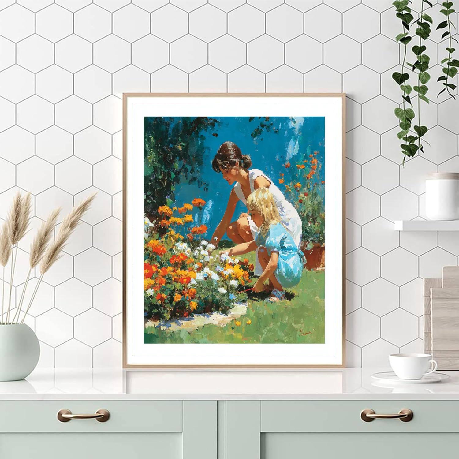 Spring Blossoms Together Number Painting