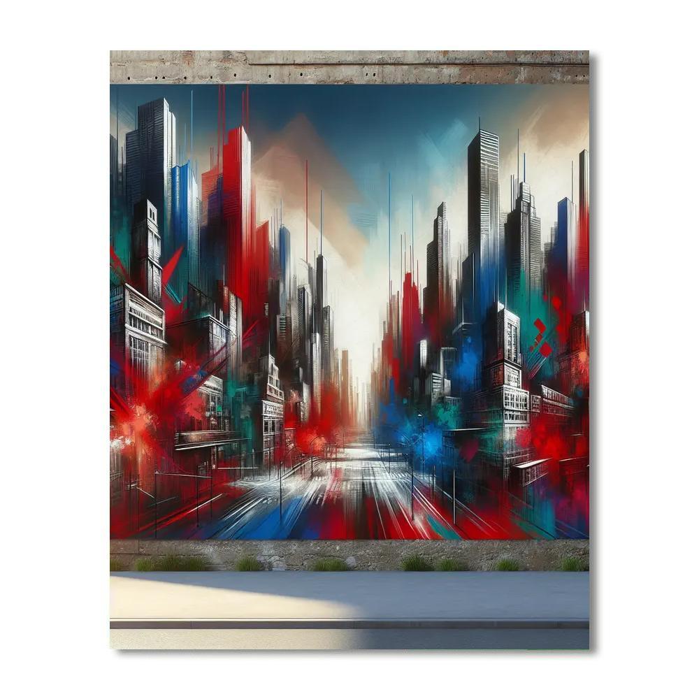 Urban Graffiti Energy Number Painting