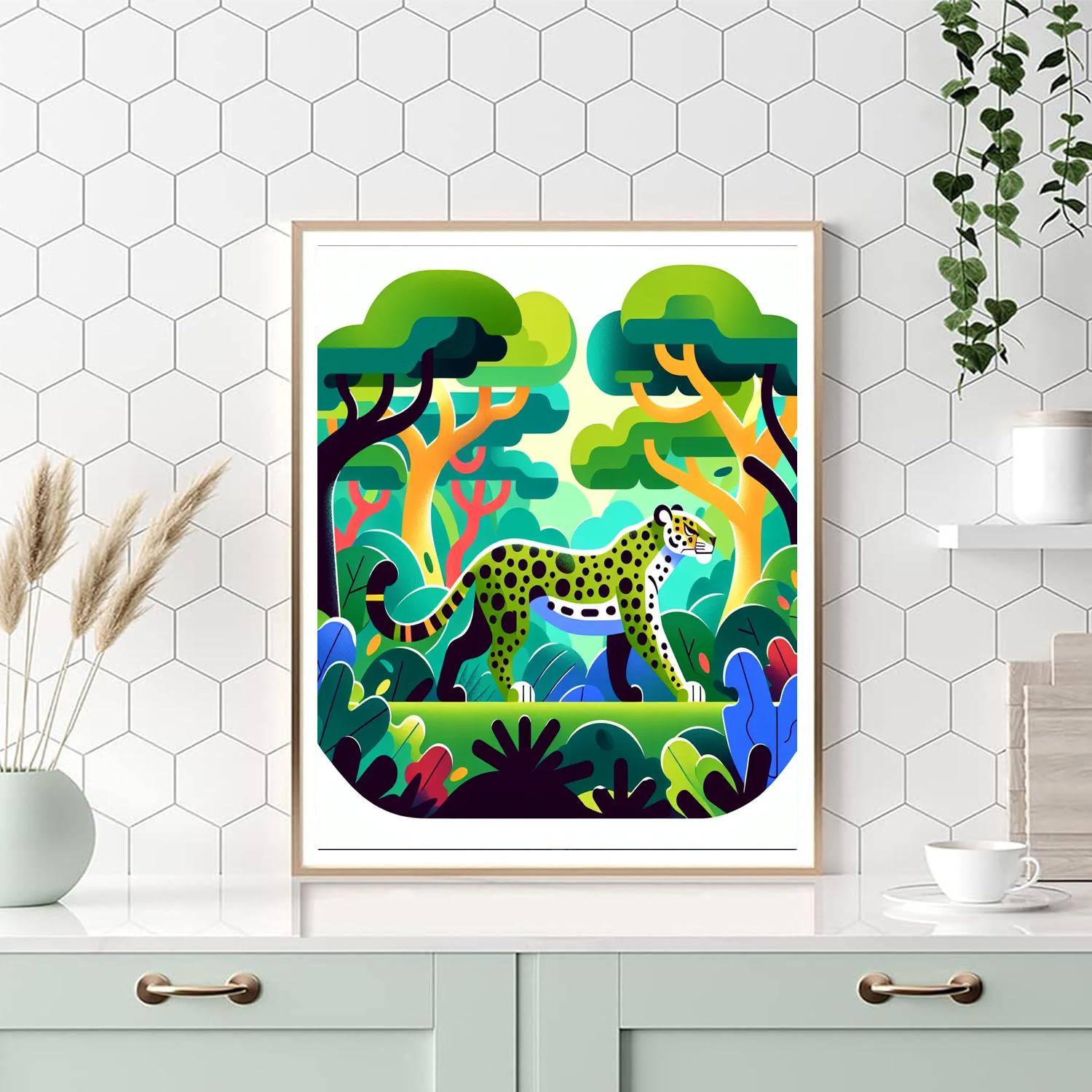 Jungle Jaguar Journey Painting By Numbers Kit