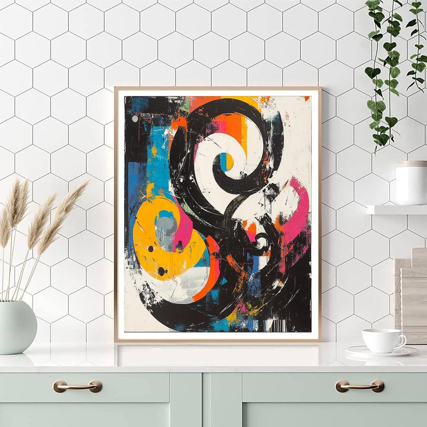 Banksy Inspired Vision Of Tomorrow  Number Painting