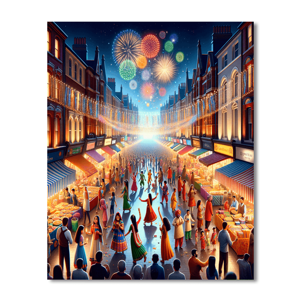 Diwali - Leicester, Uk Paint By Number