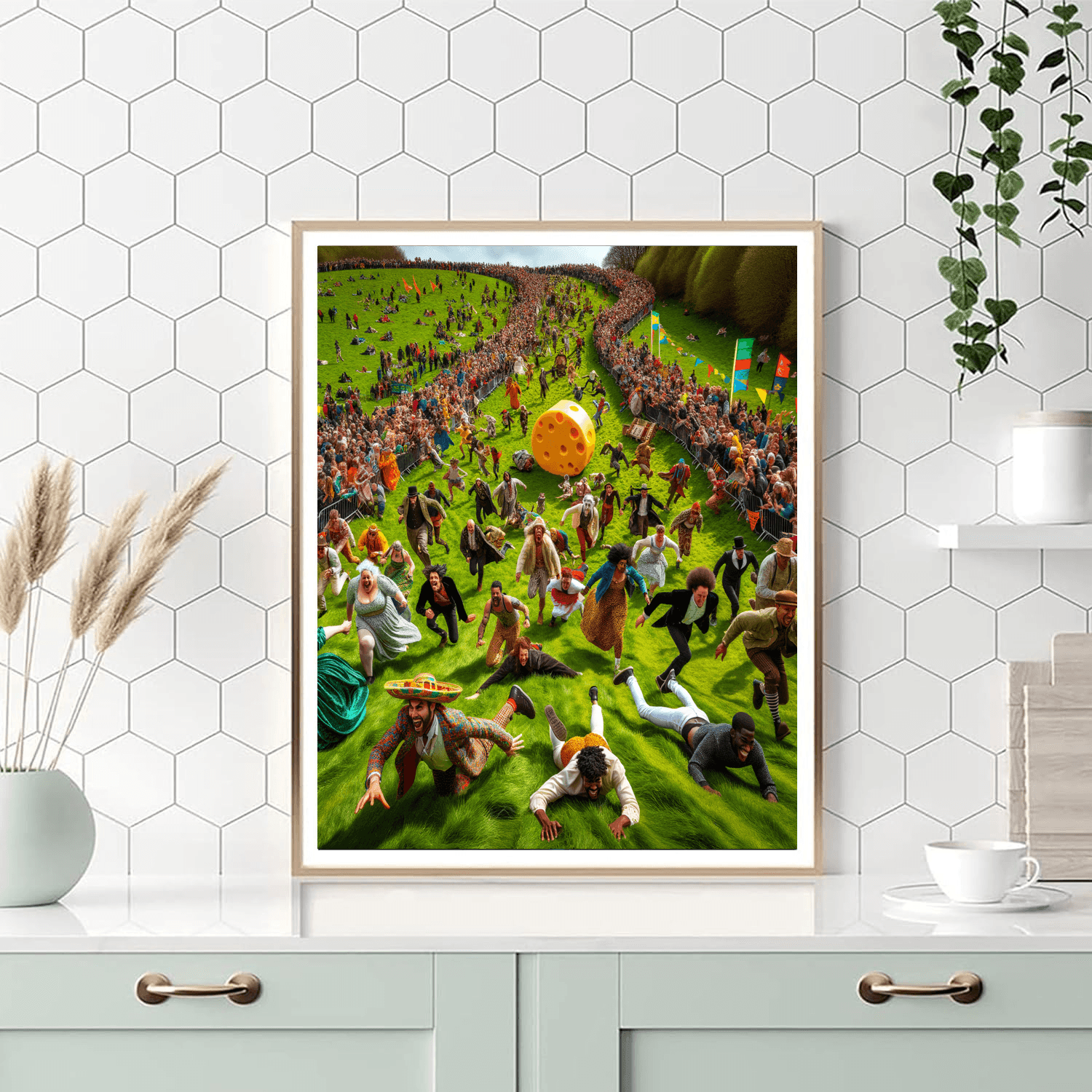 Cheese Rolling Festival - England Painting By Numbers Kit
