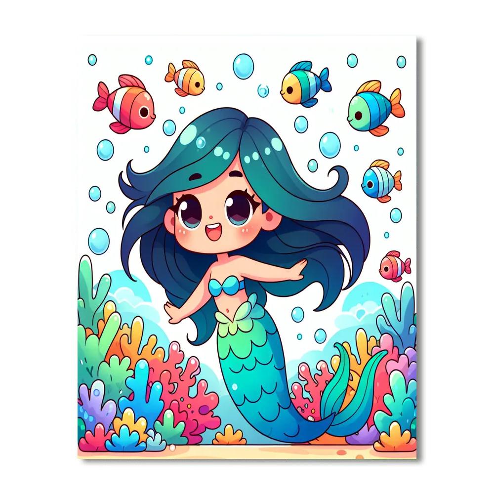 Undersea Mermaid Dreams Paint By Numbers Kits