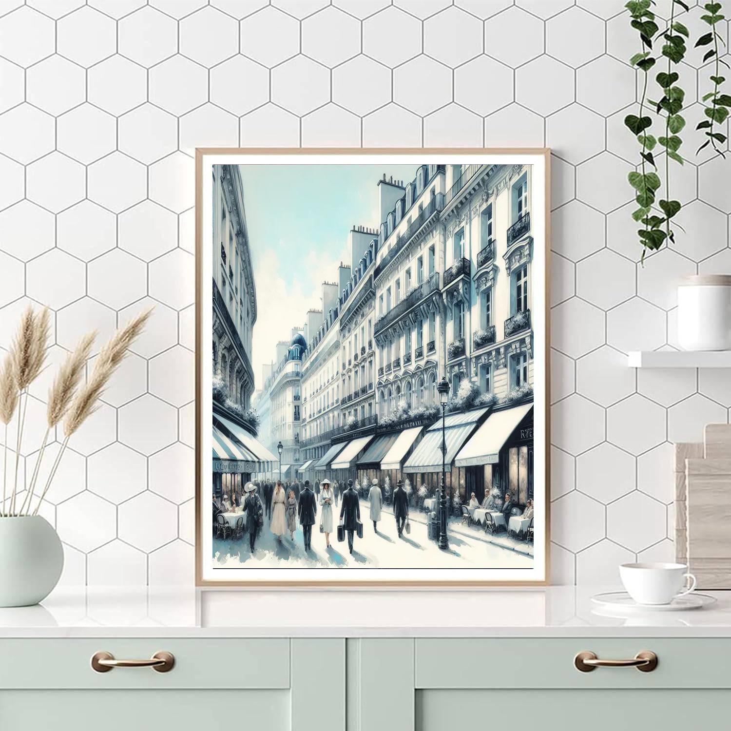 Chic Parisian Streetscape Paint By Color