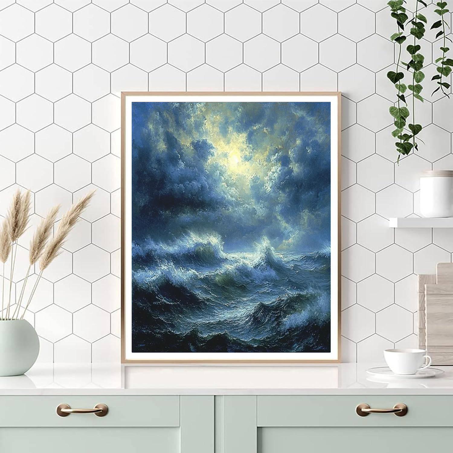 Turner Inspired Stormy Seascape  Paint By Numbers