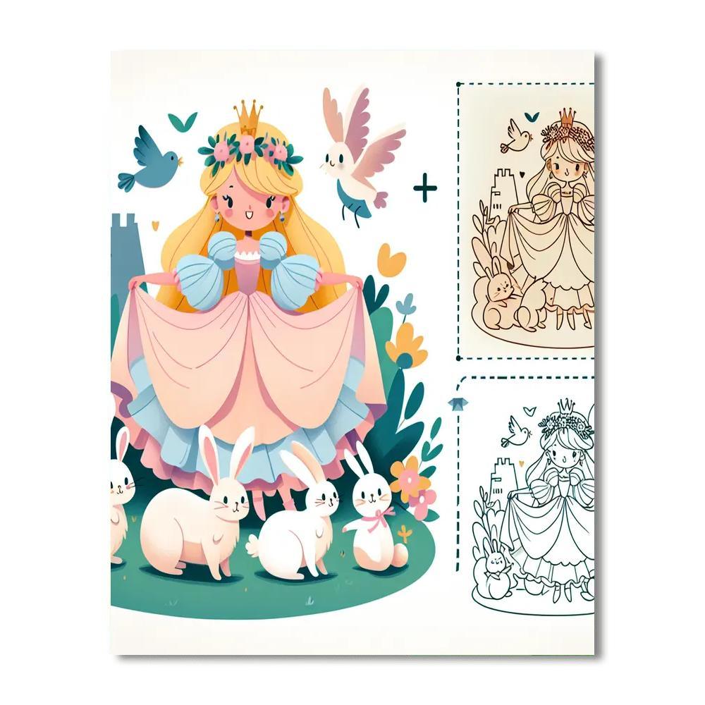 Fantasy Princess Parade Paint By Numbers Kits