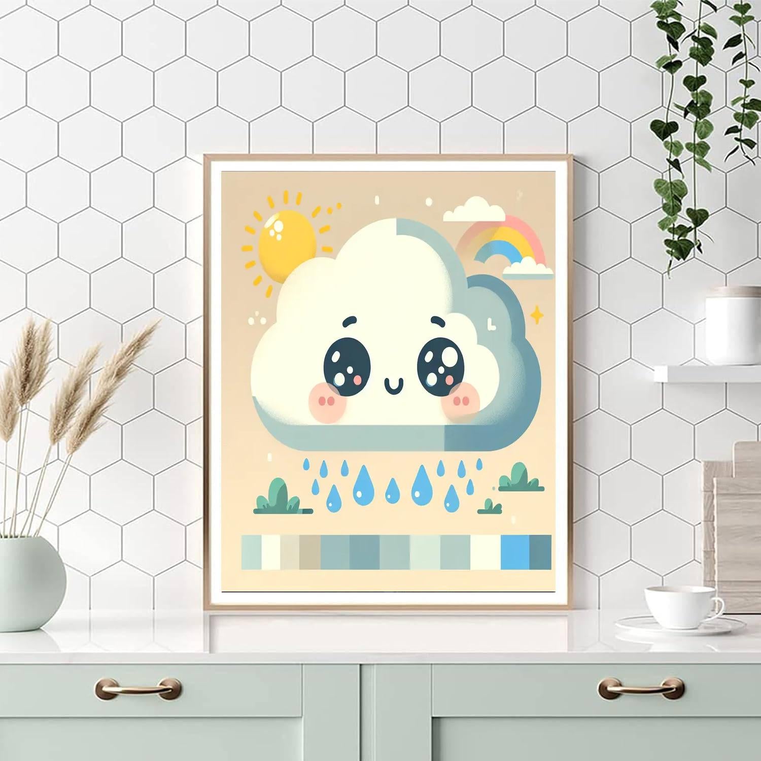 Giggly Cloud Paint By Number