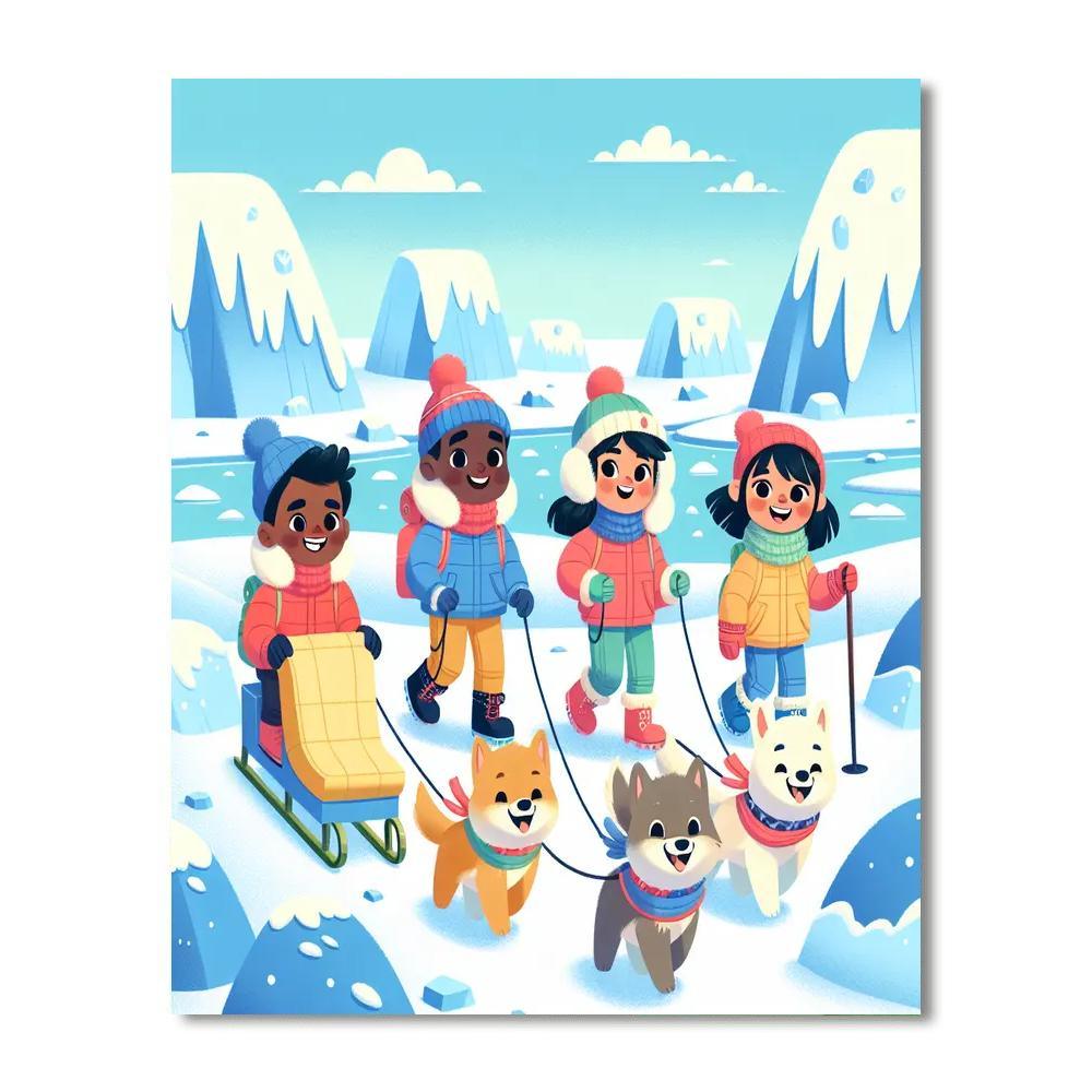 Adventurous Arctic Exploration Paint By Number