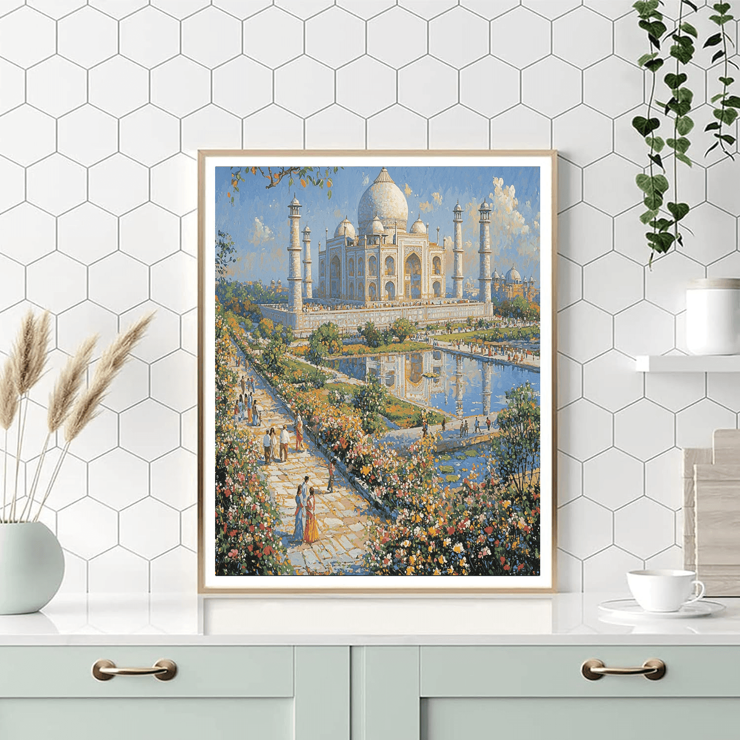 Taj Mahal - India DIY Paint By Numbers