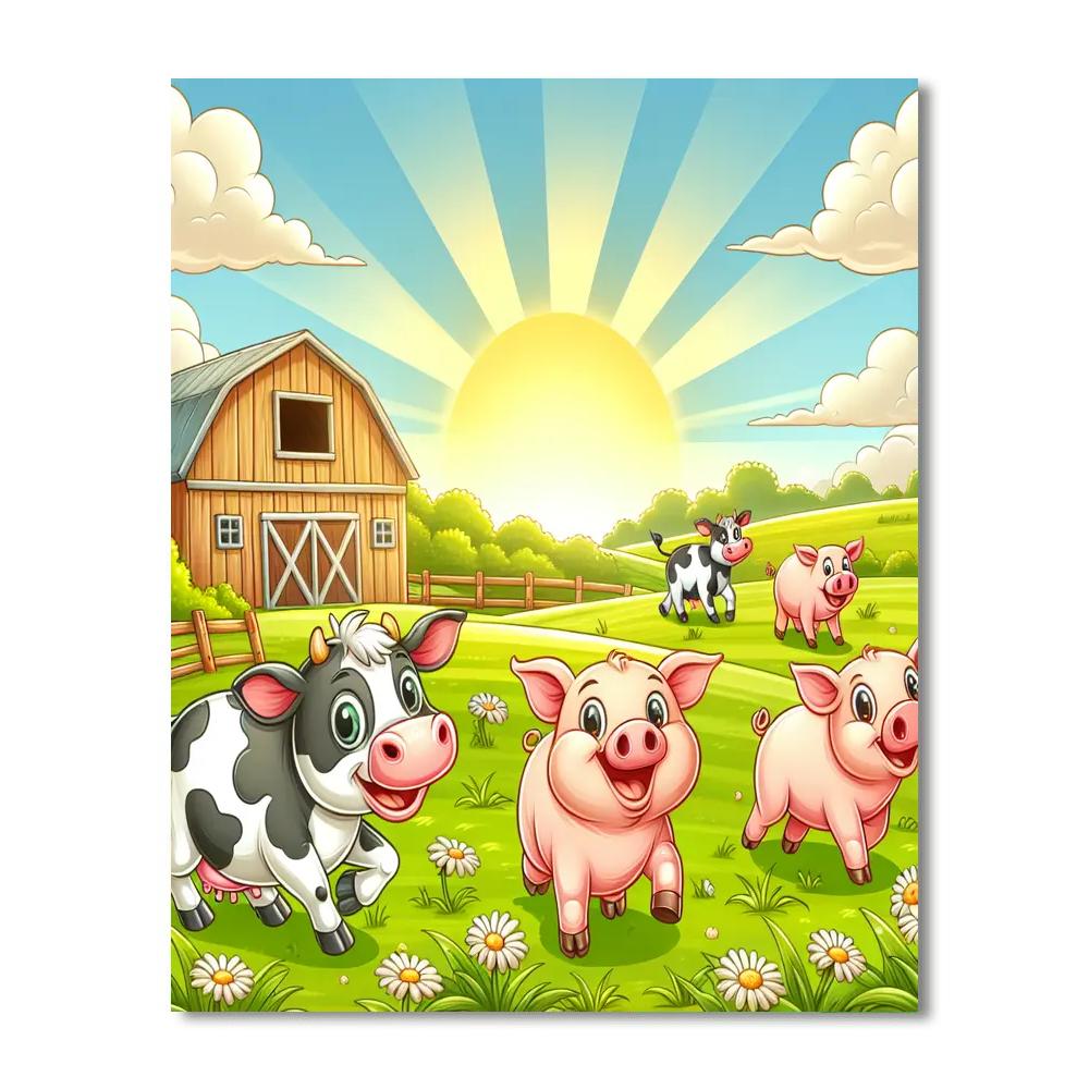 Amazing Adventure On The Farm Paint By Numbers