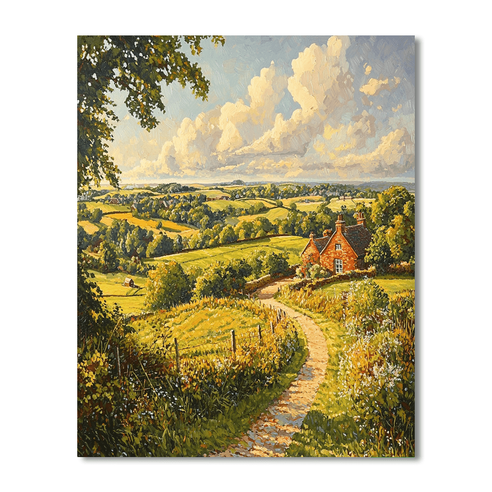 John Constable Inspired Rustic Elegance  DIY Paint By Numbers