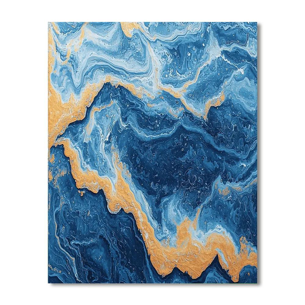 Max Ernst Inspired Dreamlike Waves  Paint By Numbers Art