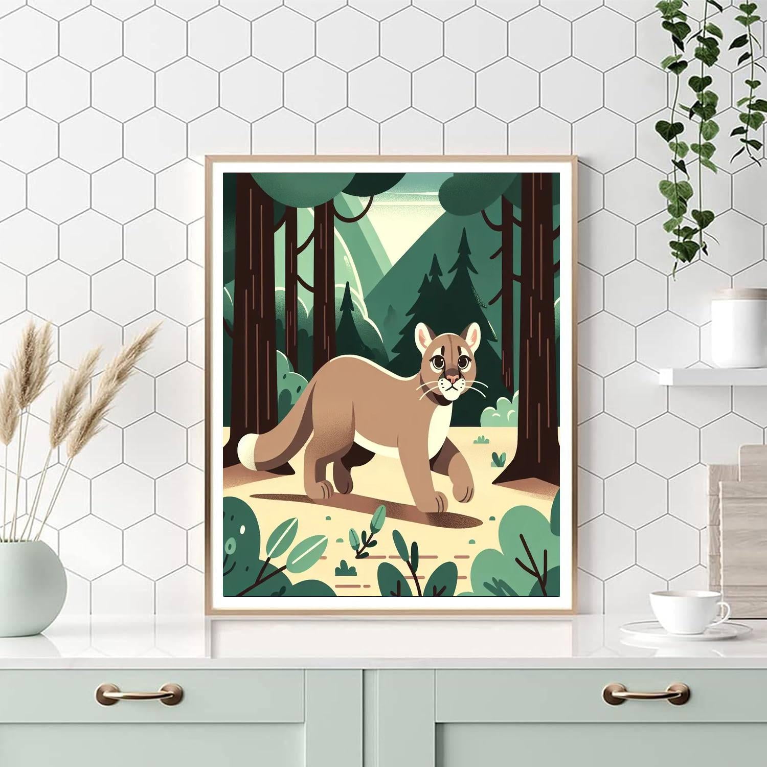 Curious Cougars Numbered Painting Kits