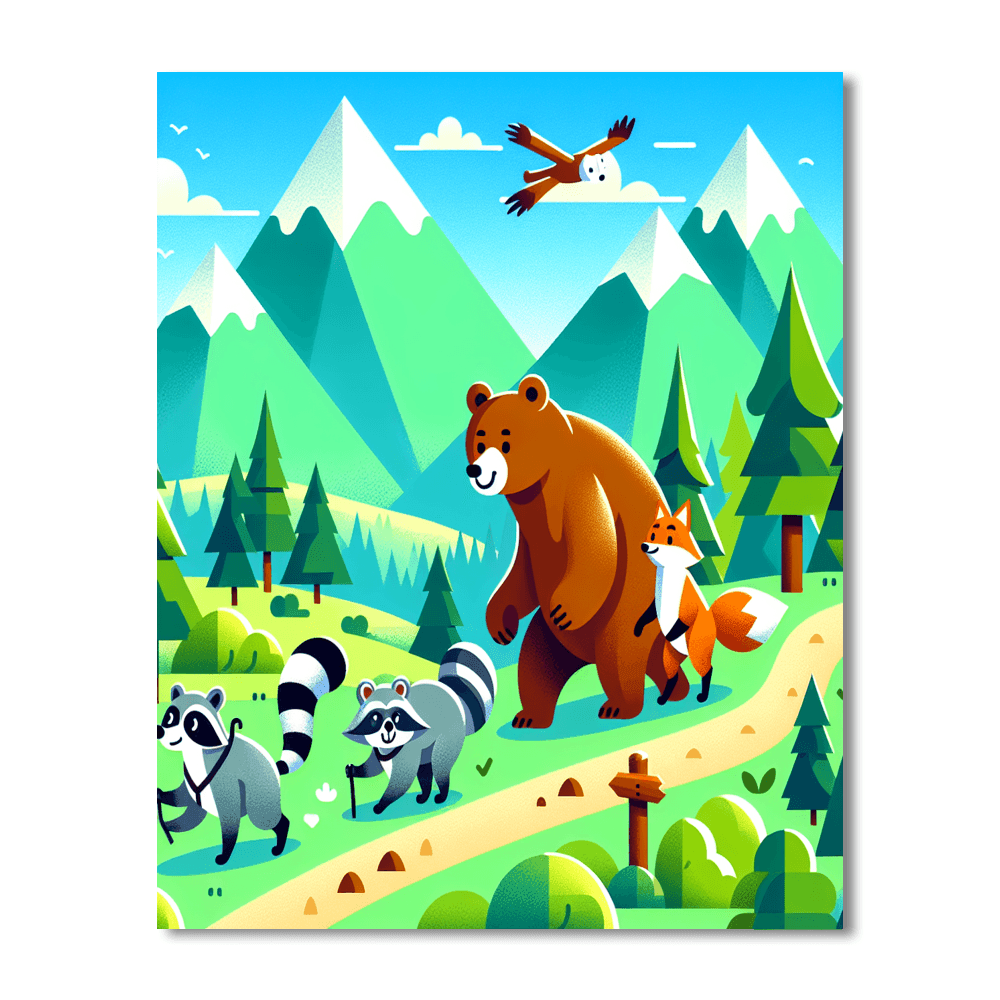 Mountain Explorer's Trail Paint By Number