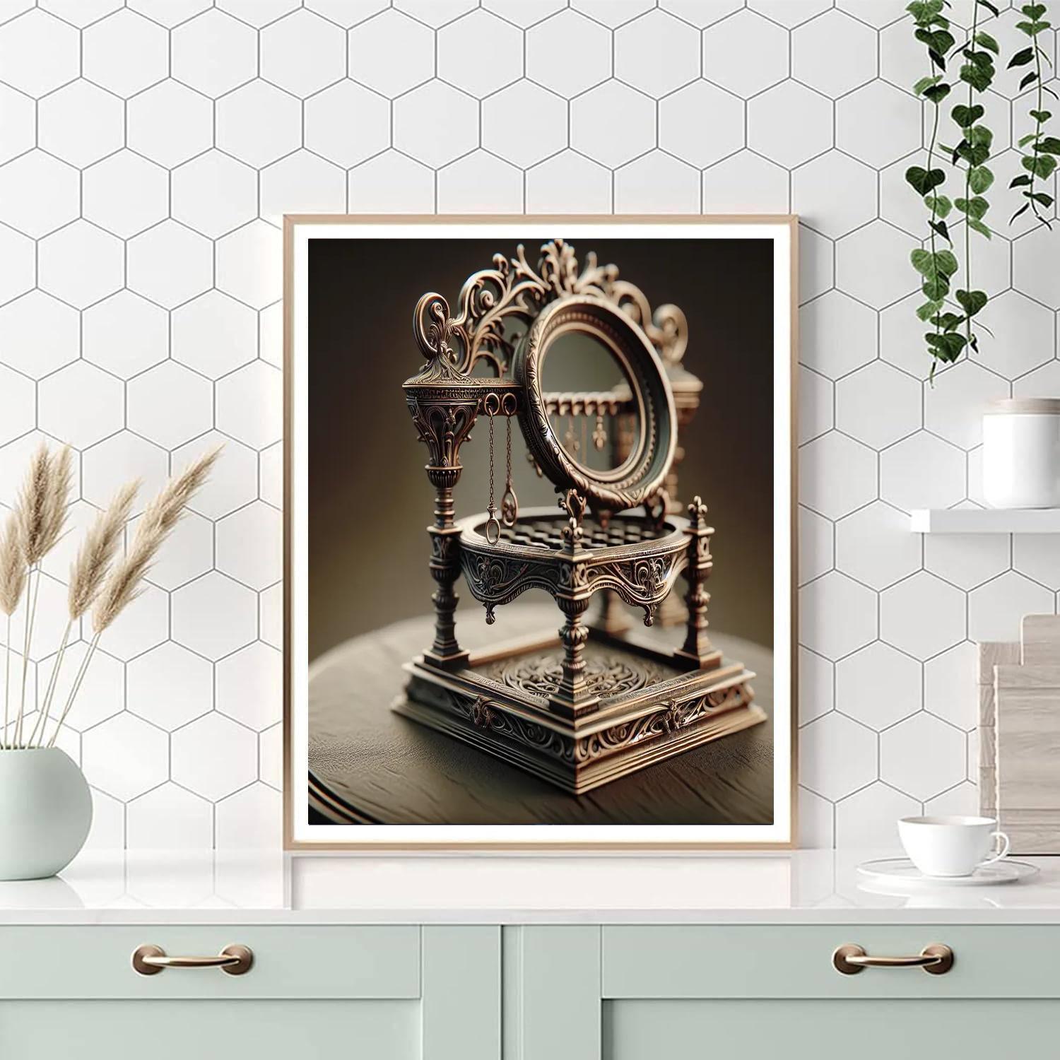 Antique Charm Jewelry Stand Paint By Number