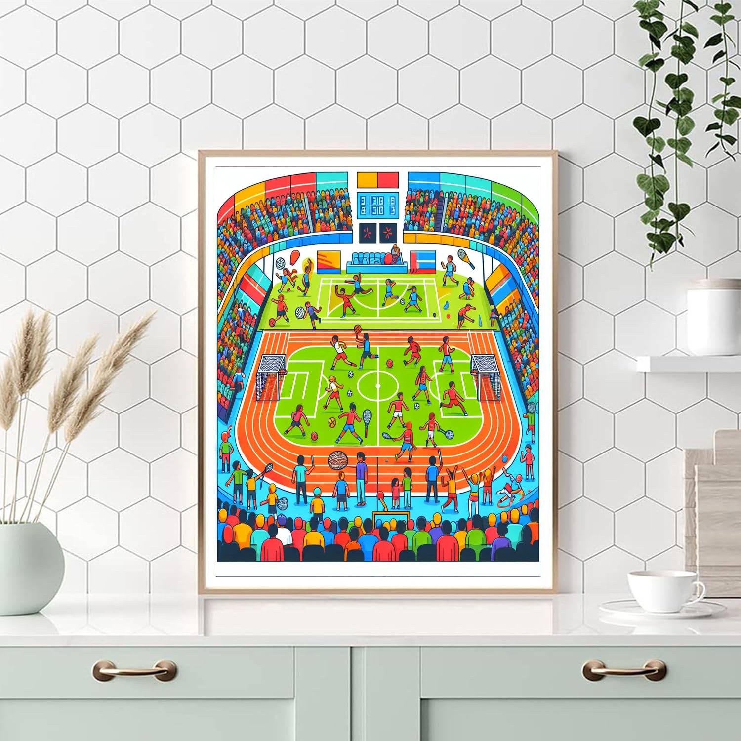 Sports Champion Arena Paint By Numbers