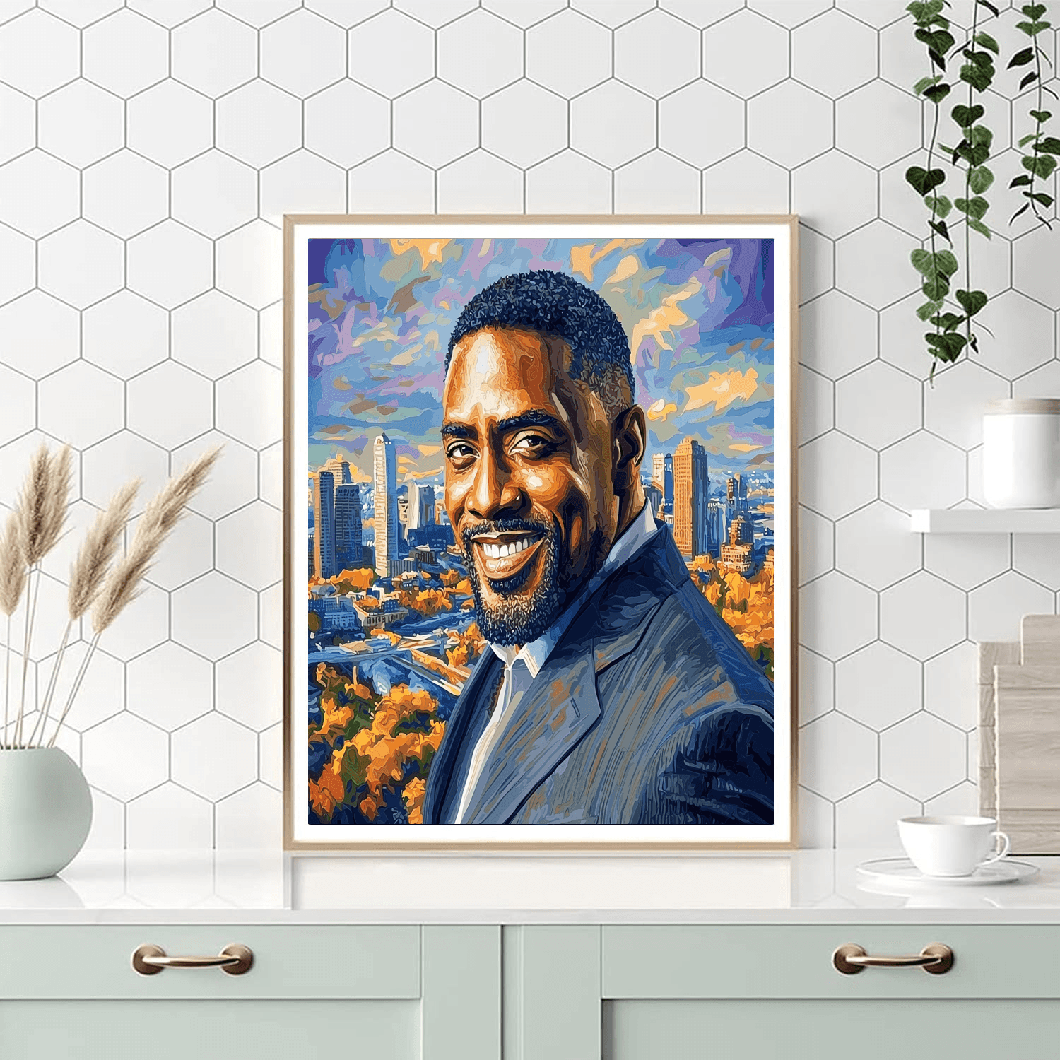 Idris Elba: The Bold Guardian Of Cinema Paint By Numbers