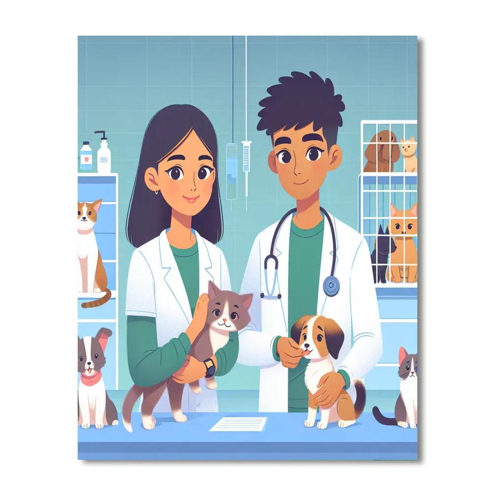 Caring Critter Clinic Painting By Numbers Kit