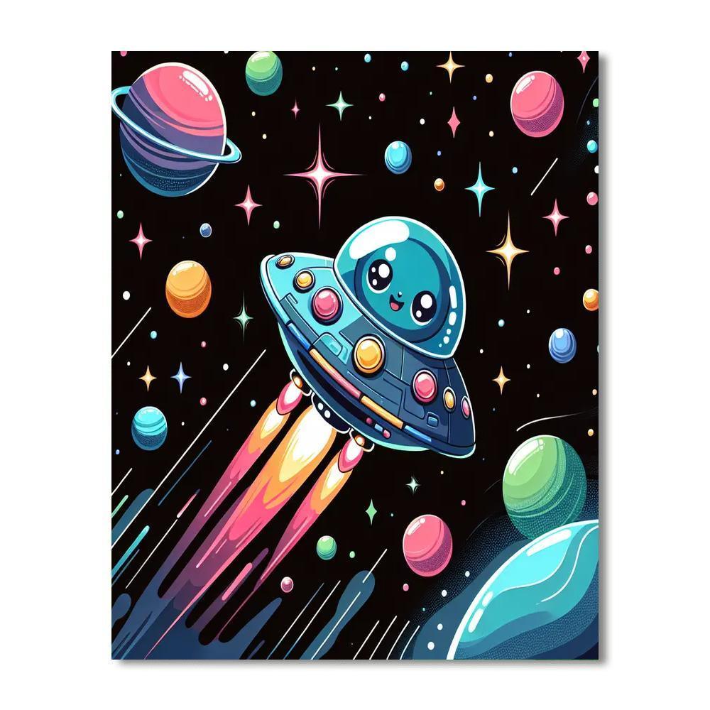 Exciting Outer Space Adventure Paint By Number