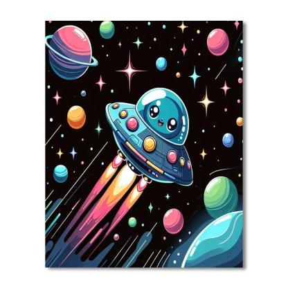 Exciting Outer Space Adventure Paint By Number