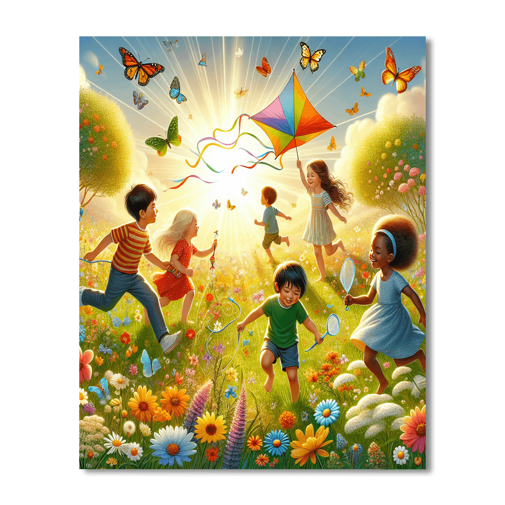 Joyful Summer Adventure Painting Number Kit
