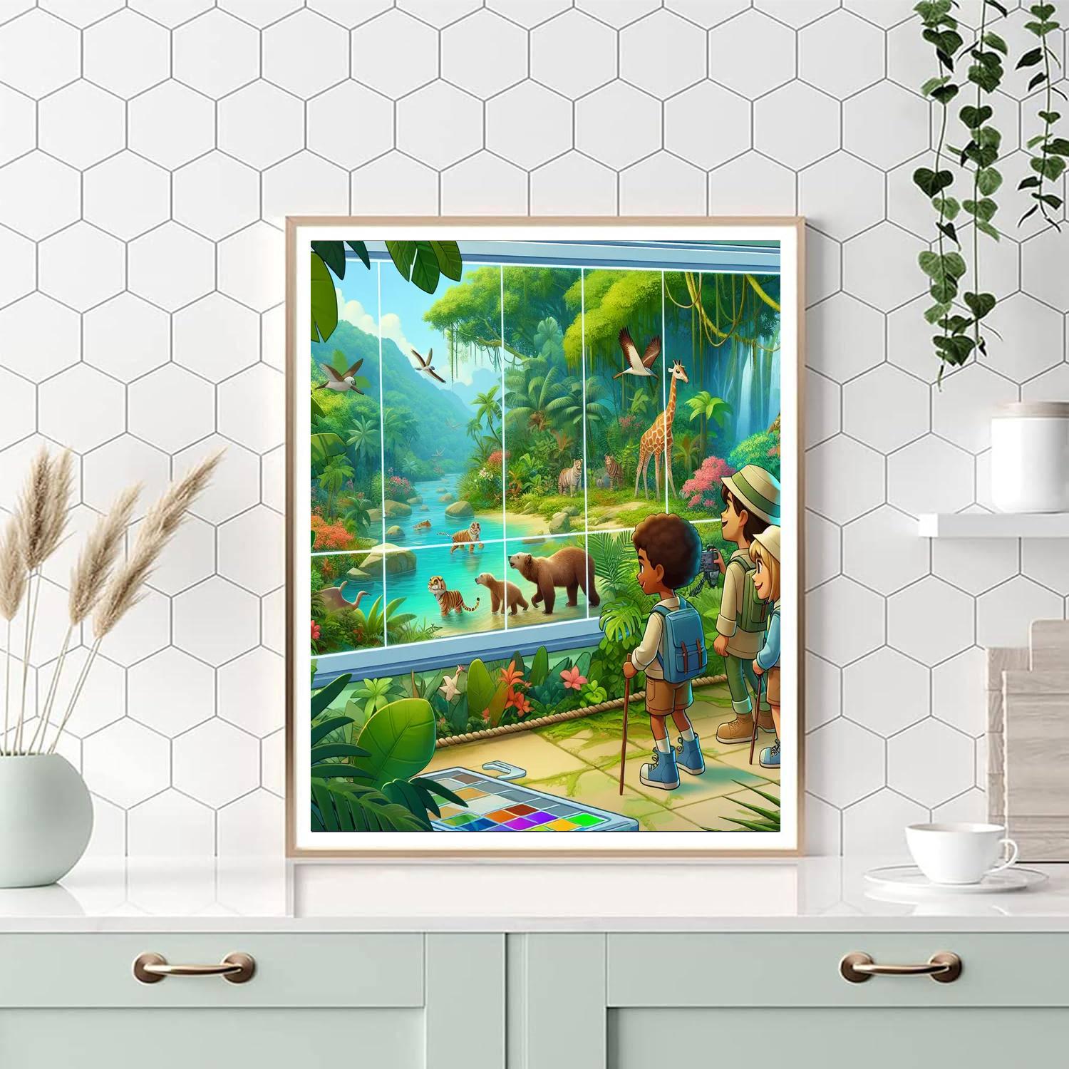 Rainforest Exploration Mission DIY Paint By Numbers