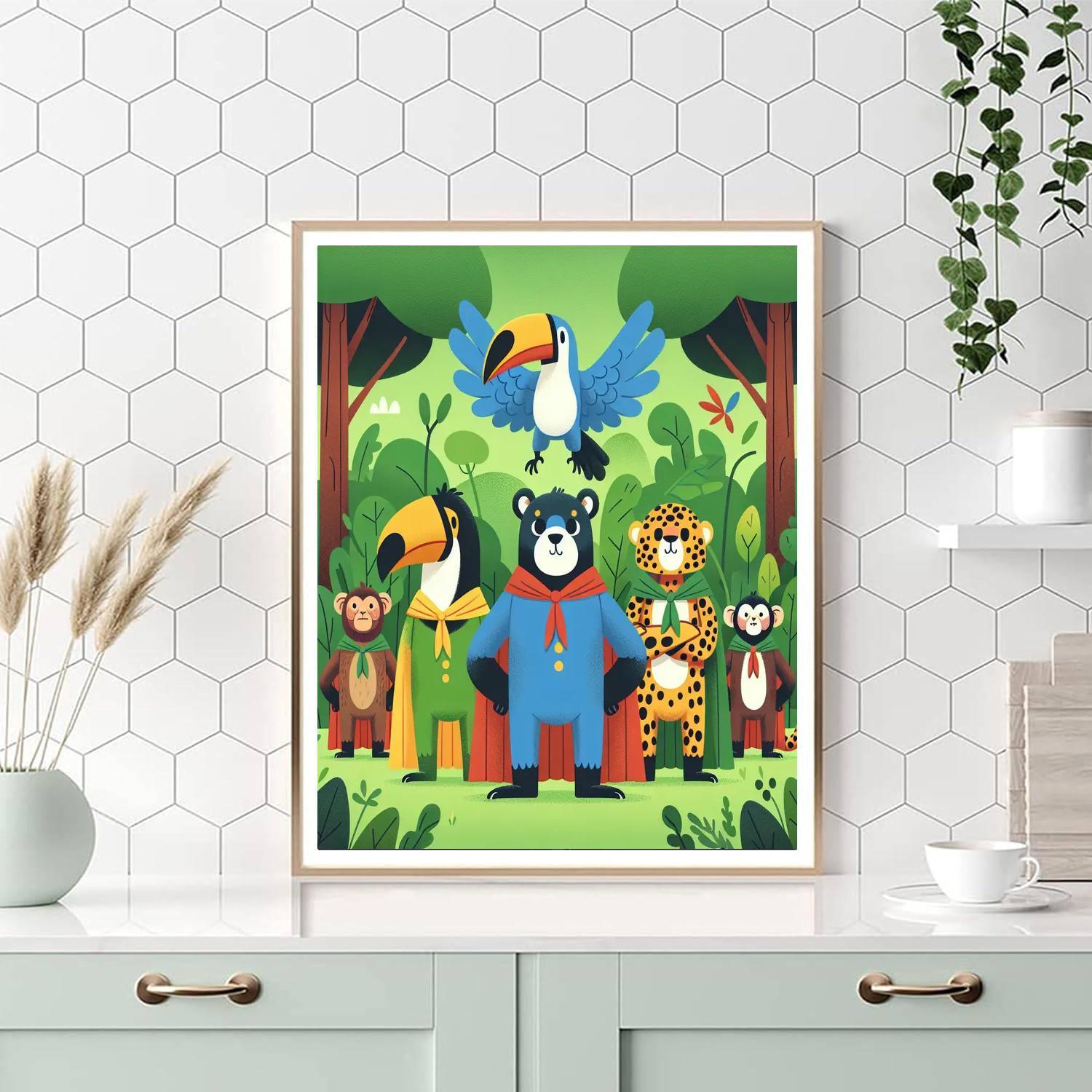 Rainforest Rescuers Numbered Painting Kits