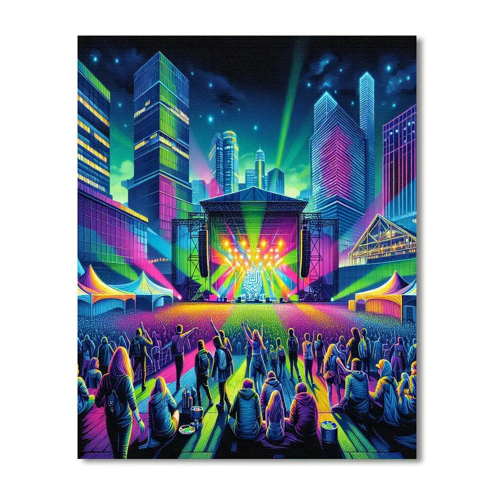 Nuits Sonores - France Paint By Numbers Kits