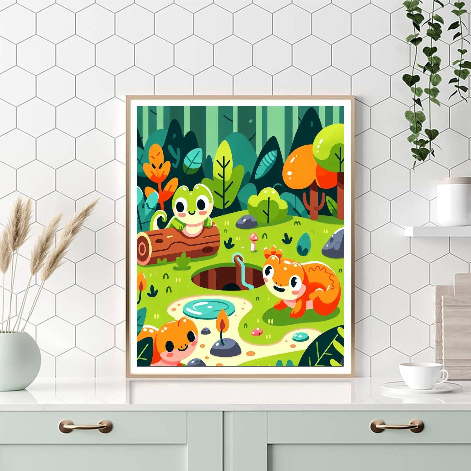 Silly Salamander Secrets Paint By Numbers Kits