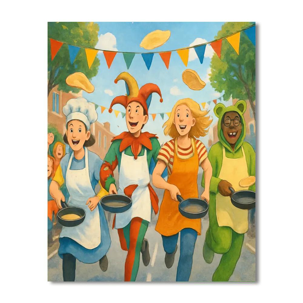 Pancake Day Paint By Numbers Art