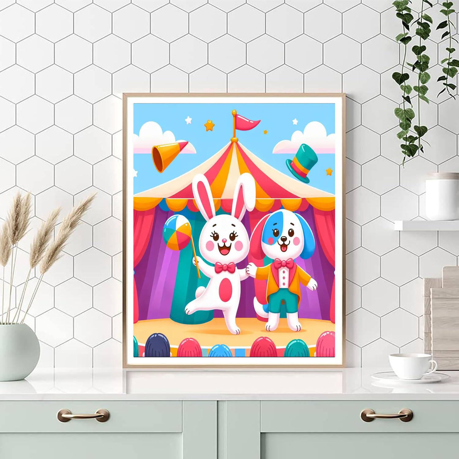 Whimsical Magic Show Paint By Numbers Art