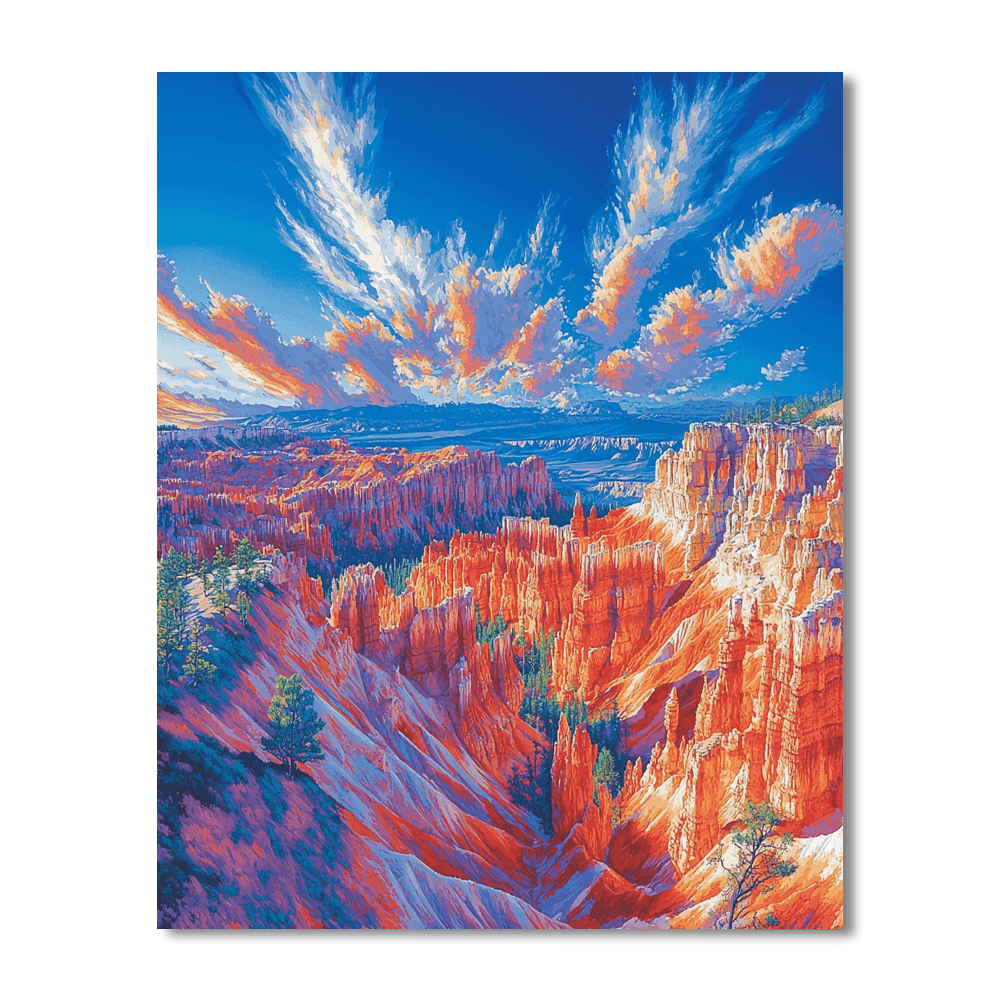 Bryce Canyon National Park - Utah, Usa Numbered Painting Kits
