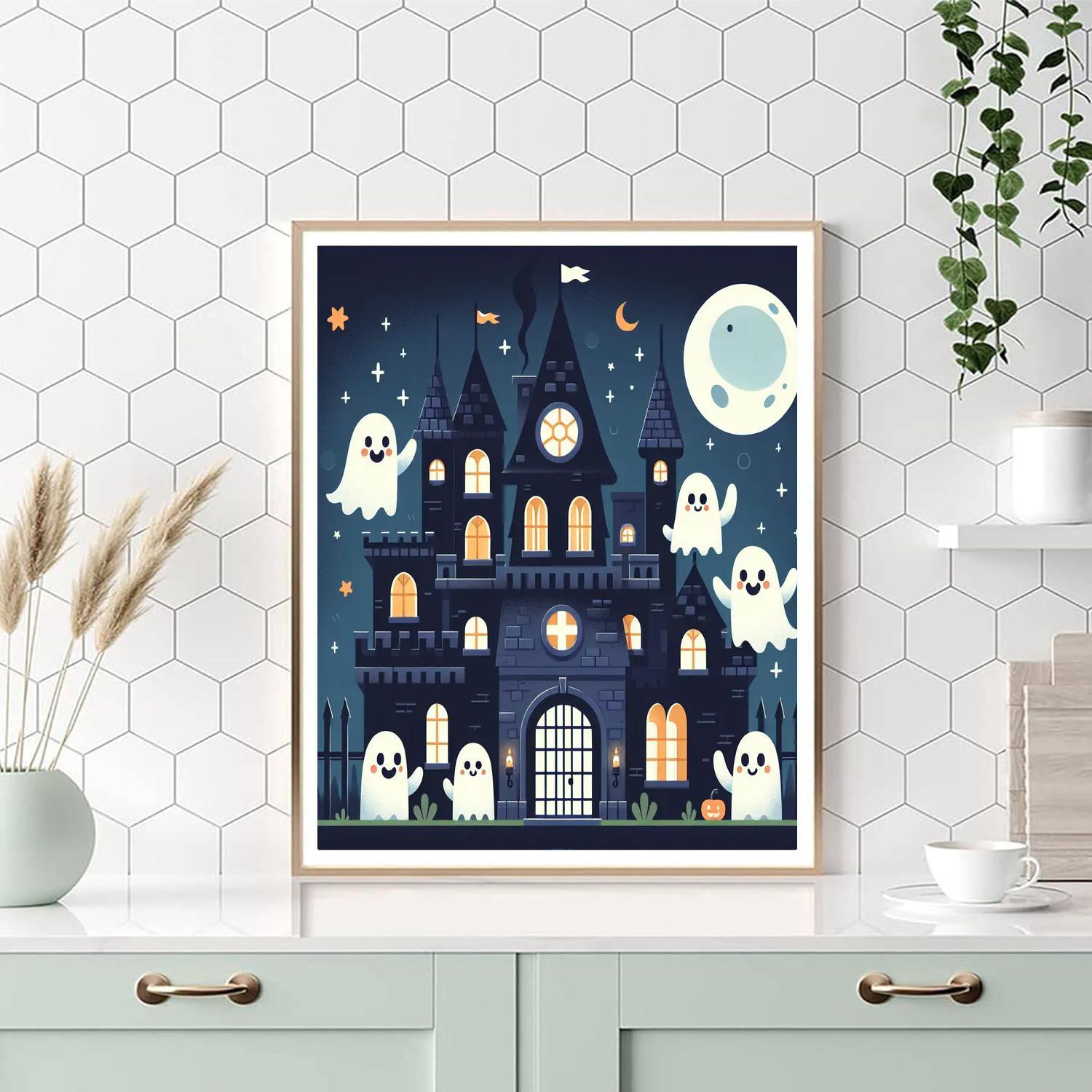 Haunted Castle Adventure Paint By Numbers Art