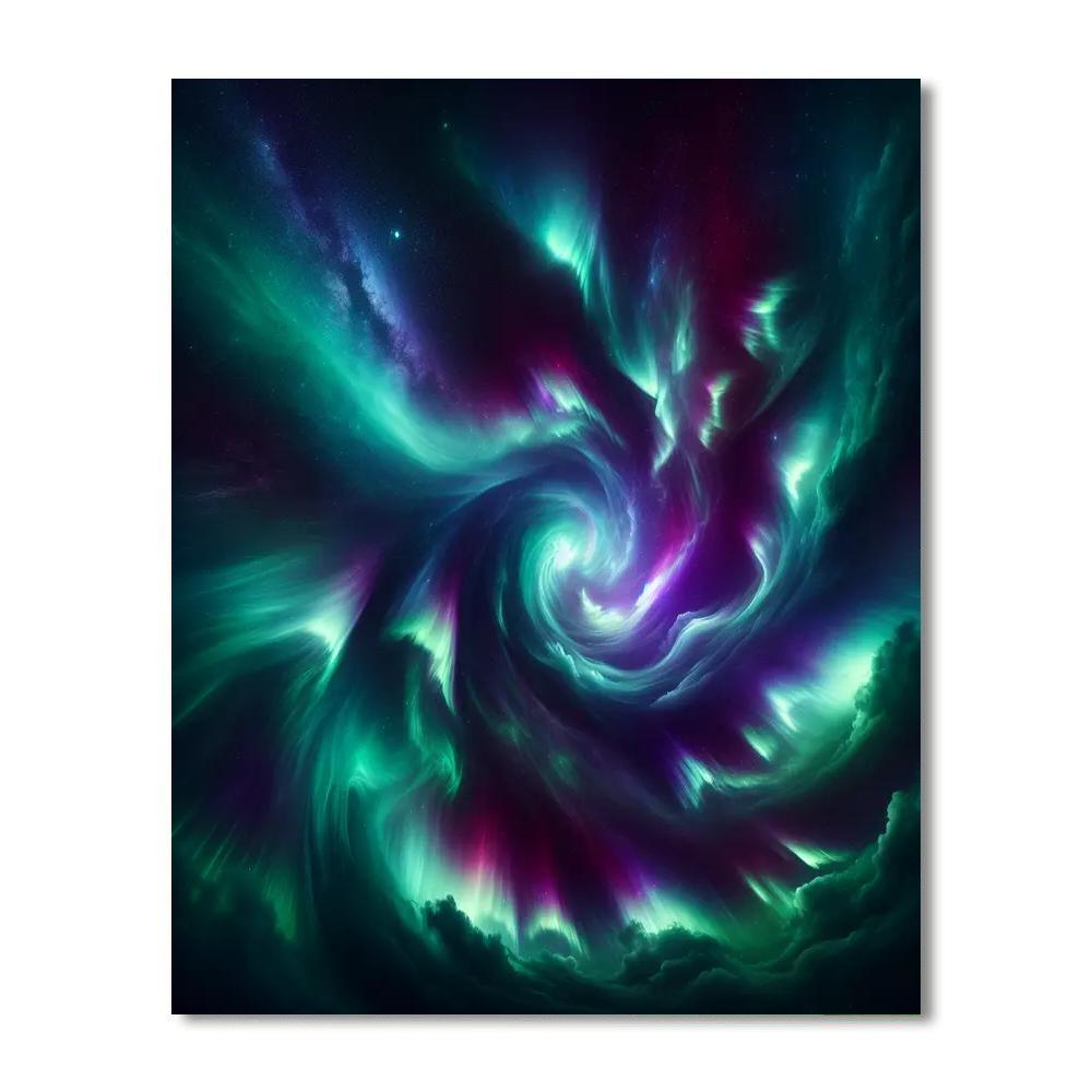 Nordic Aurora Bliss DIY Paint By Numbers