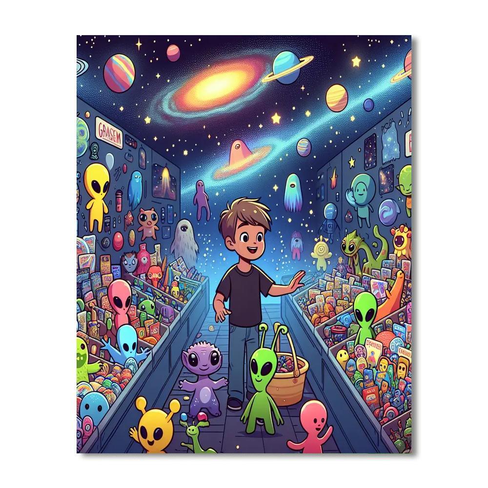 Galactic Trading Post Paint By Numbers Kits