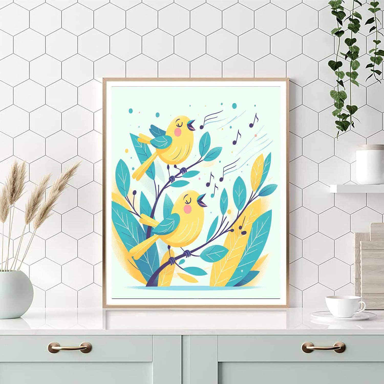Singing Canary Chorus Painting By Numbers Kit