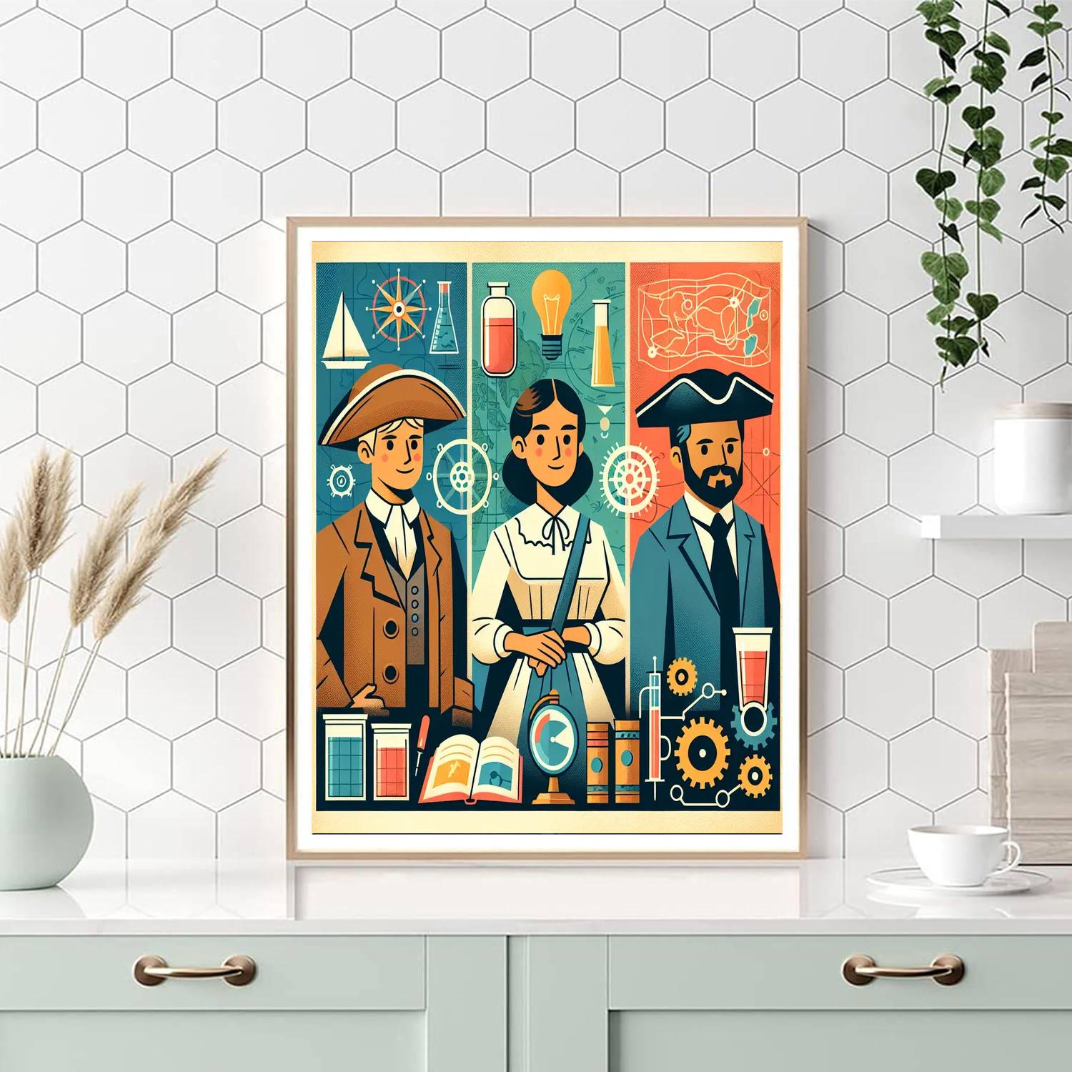 Historic Heroes Adventure Painting By Numbers Kit