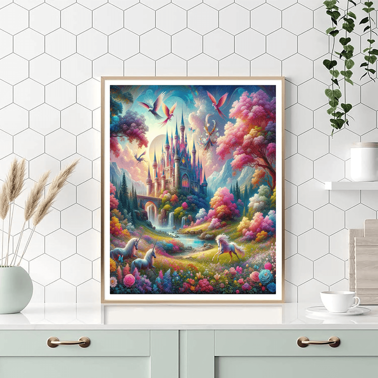 Enchanted Fairy Tale Scene Numbered Painting Kits