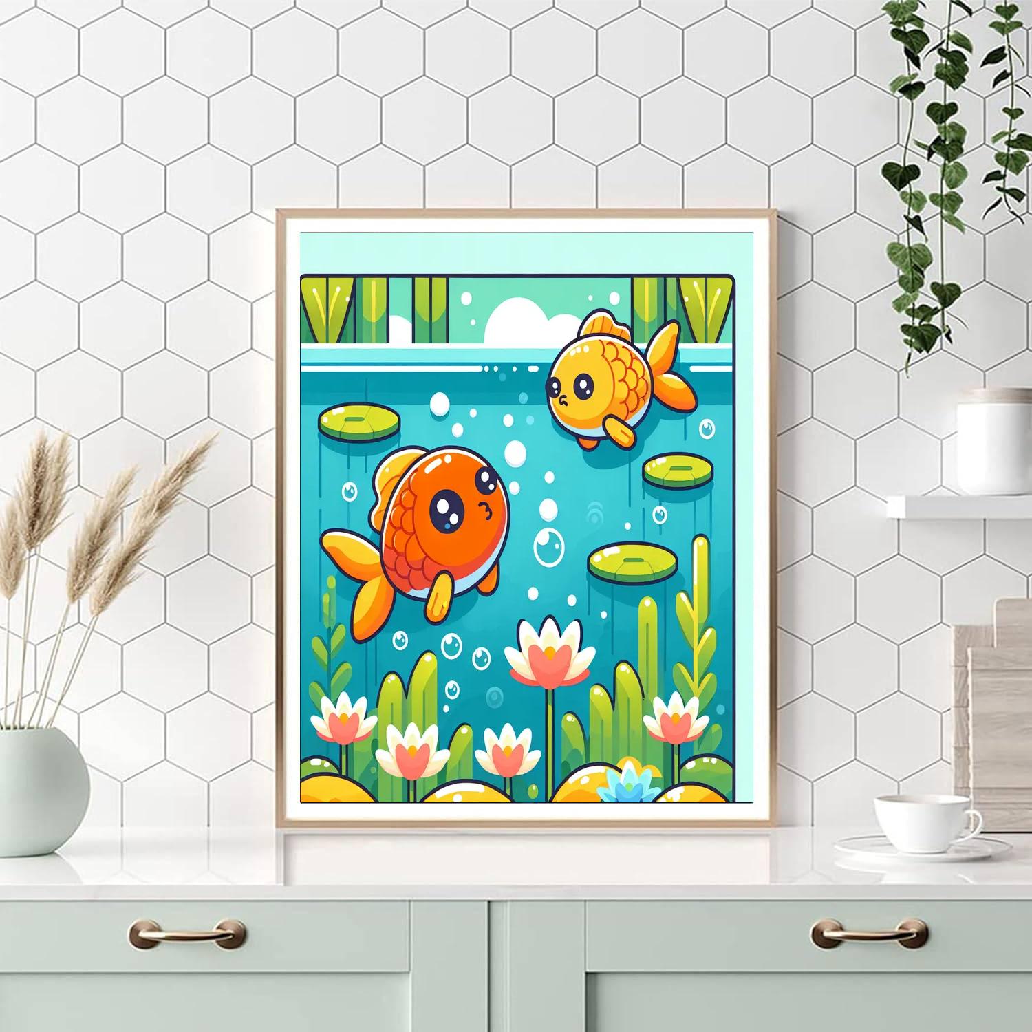 Curious Koi Paint By Numbers Art