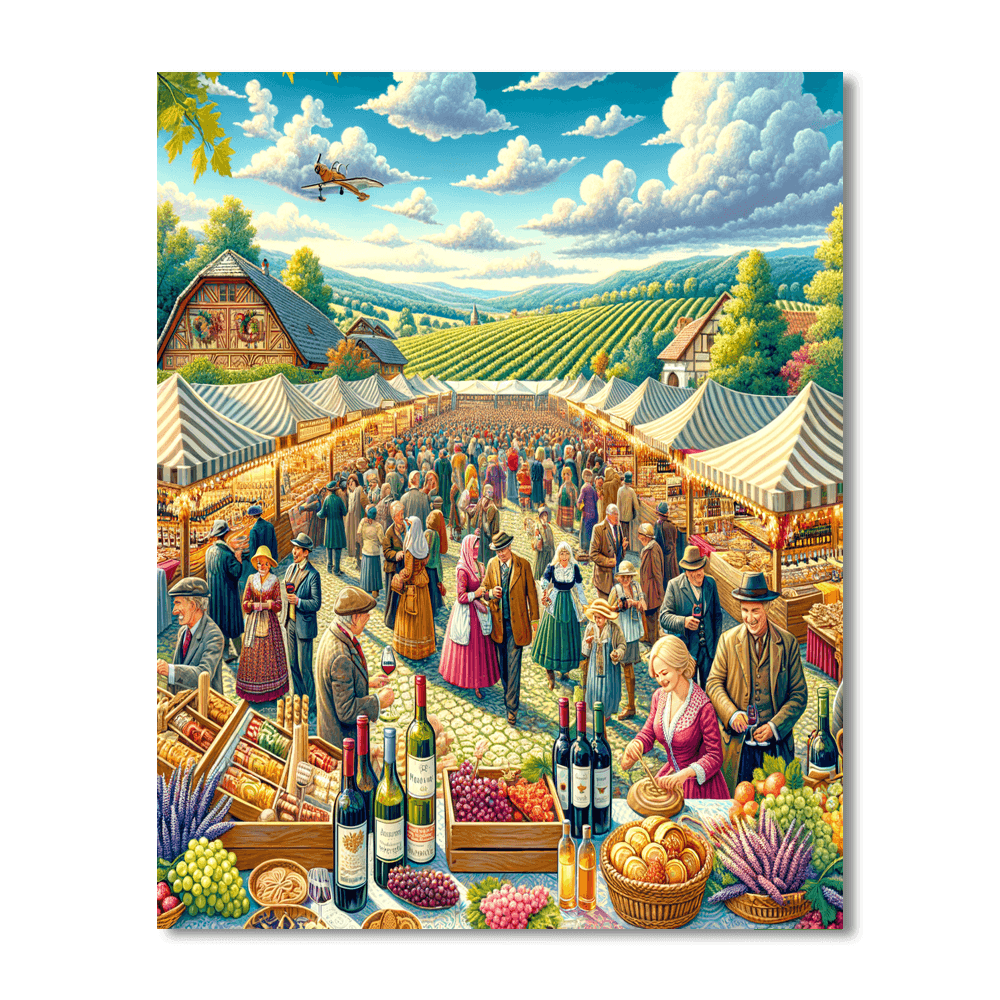 Fête Des Vins De Macon - France Number Painting