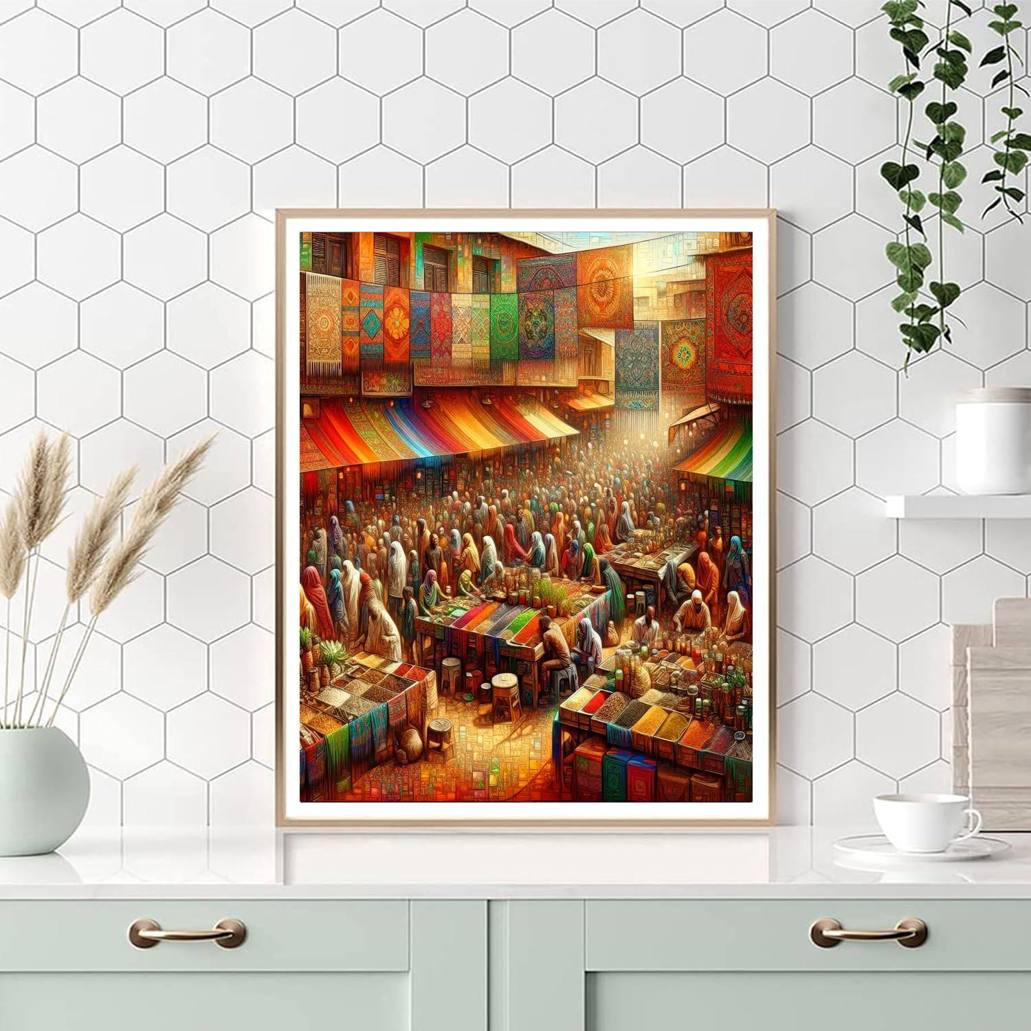 Chic Bohemian Market Paint By Numbers Kits