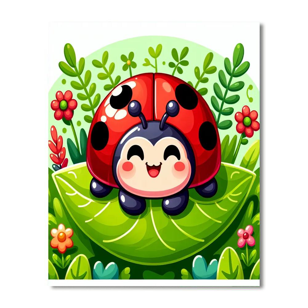Lucky Ladybug Paint By Color