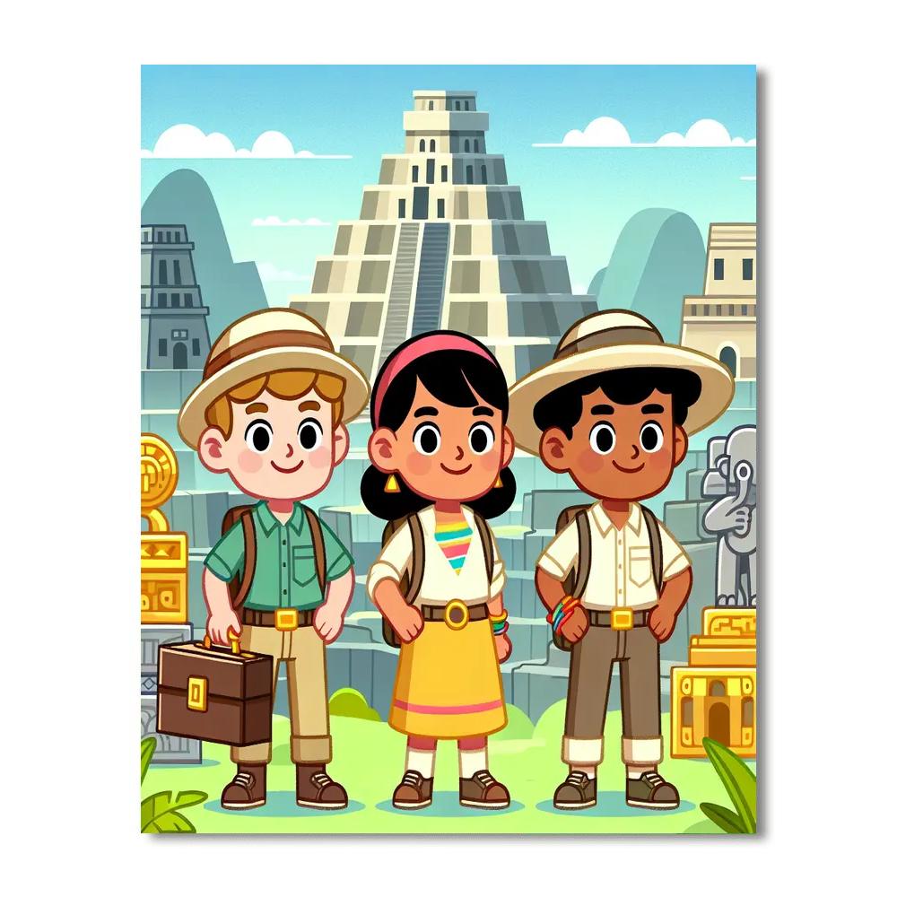 Mystery Of The Lost City Paint By Numbers Art