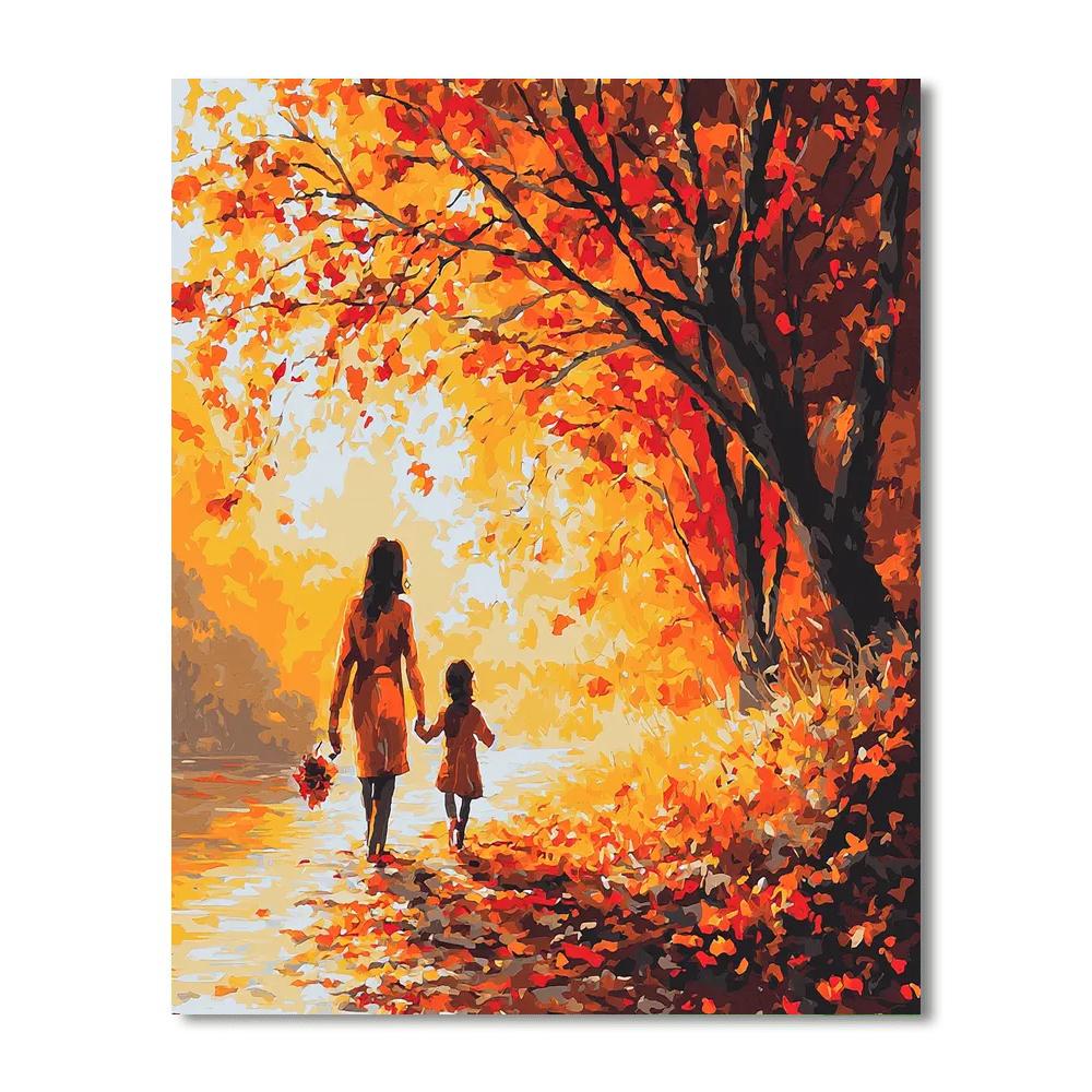 Beneath The Autumn Leaves Numbered Painting Kits