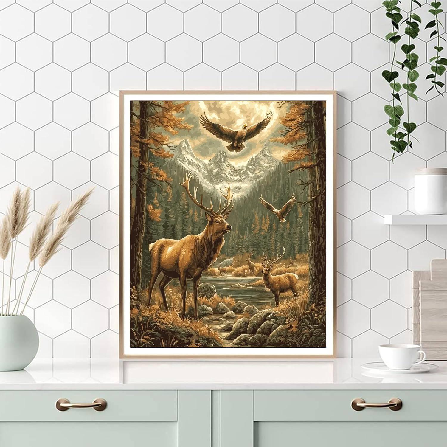 Landseer Inspired Landseer's Noble Animals  Number Painting
