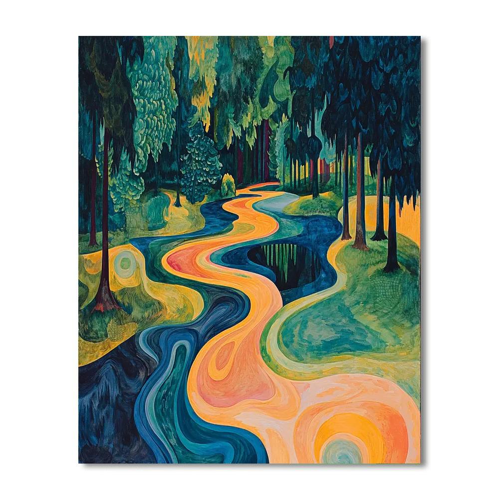 Max Ernst Inspired Surreal Forest Of Dreams  Paint By Number