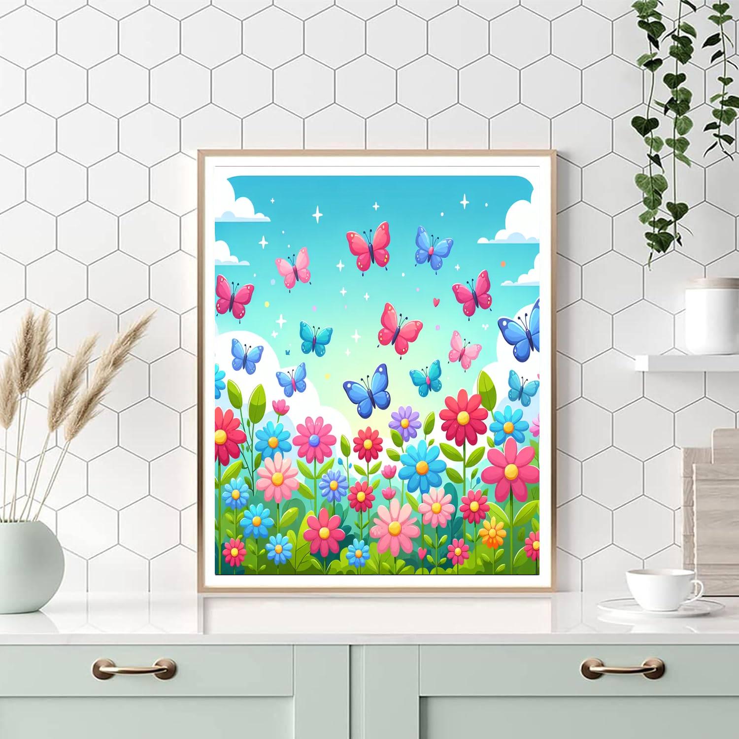 Butterfly's Symphony Number Painting