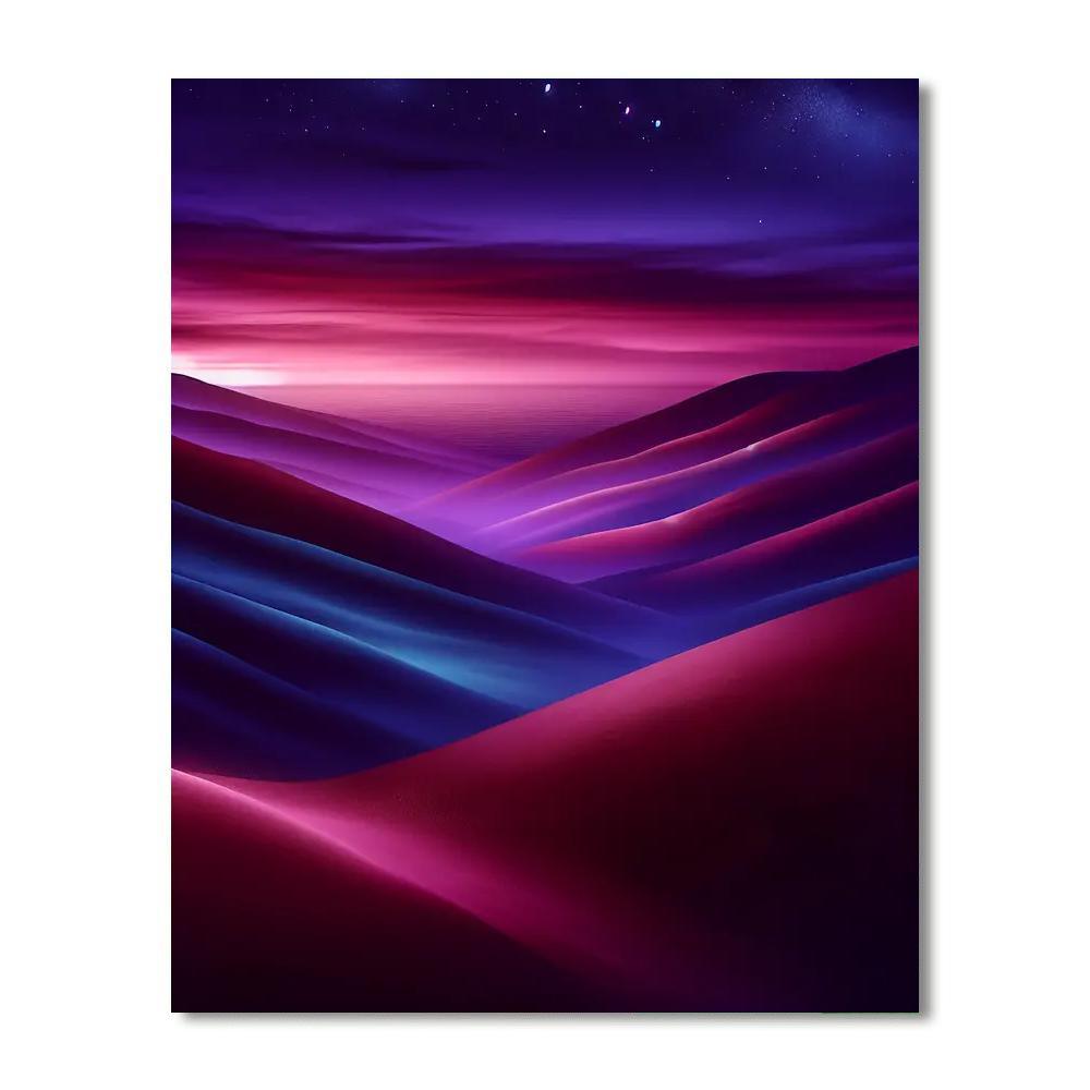 Crimson Serenity Numbered Painting Kits