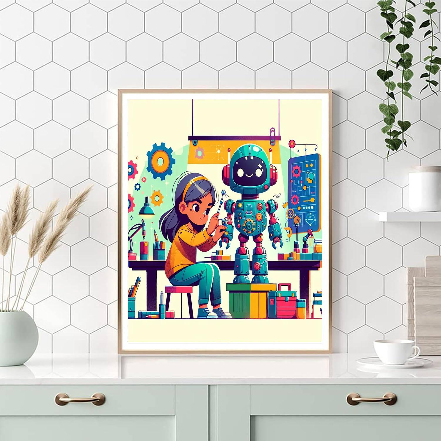 Robot Creator Lab Paint By Numbers Kits