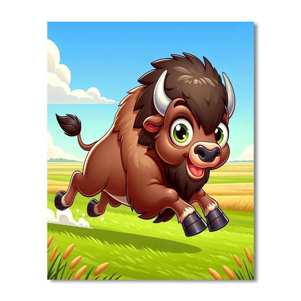 Bounding Bison Numbered Painting Kits